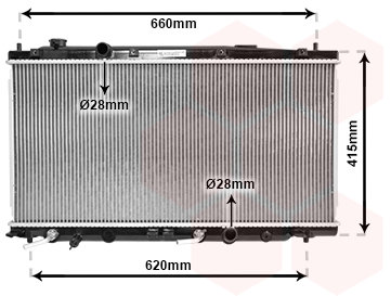 VAN WEZEL chladič, chladenie motora 25002253