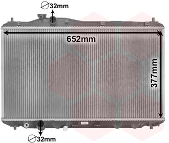 VAN WEZEL chladič, chladenie motora 25002701
