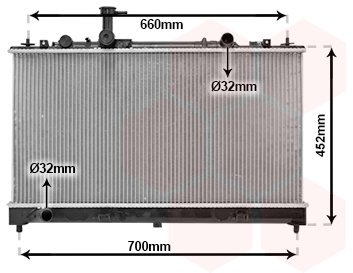 VAN WEZEL chladič, chladenie motora 27002164