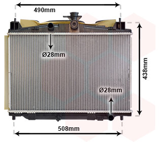 VAN WEZEL chladič, chladenie motora 27002213