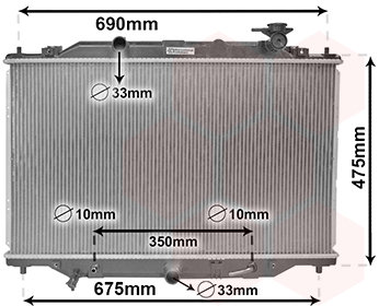 VAN WEZEL chladič, chladenie motora 27002274