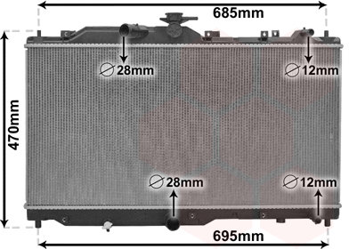VAN WEZEL chladič, chladenie motora 27012702