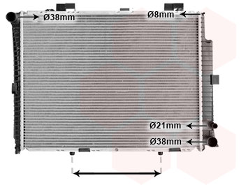 VAN WEZEL chladič, chladenie motora 30002208
