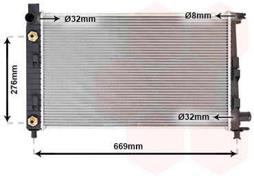 VAN WEZEL chladič, chladenie motora 30002282