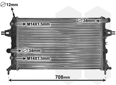 VAN WEZEL chladič, chladenie motora 37002254