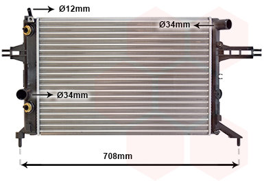 VAN WEZEL chladič, chladenie motora 37002256