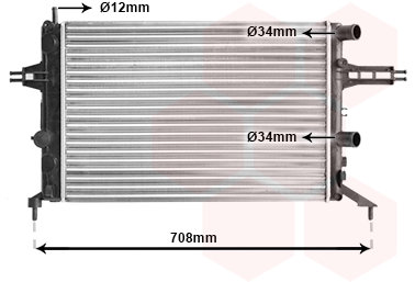 VAN WEZEL chladič, chladenie motora 37002257
