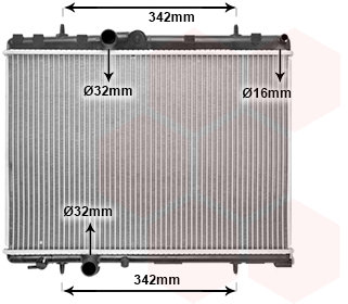 VAN WEZEL chladič, chladenie motora 40002265