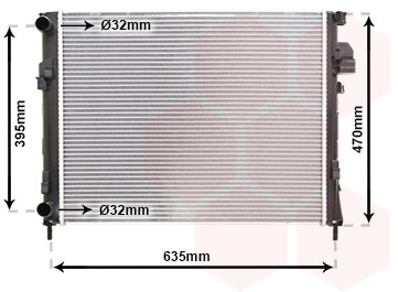 VAN WEZEL chladič, chladenie motora 43002327
