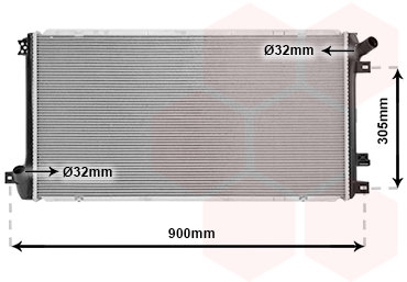 VAN WEZEL chladič, chladenie motora 43002408