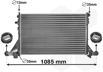 VAN WEZEL chladič, chladenie motora 43012560