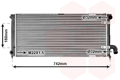 VAN WEZEL chladič, chladenie motora 49002028