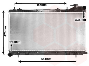 VAN WEZEL chladič, chladenie motora 51002045