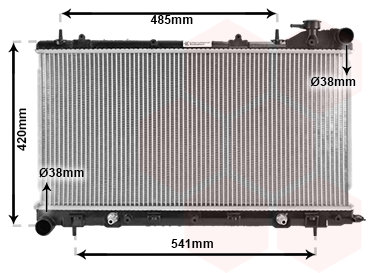 VAN WEZEL chladič, chladenie motora 51002046
