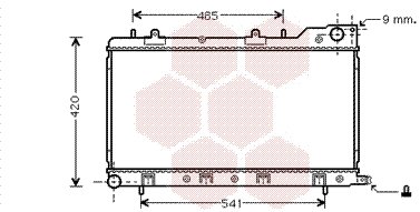 VAN WEZEL chladič, chladenie motora 51002047