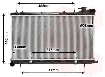 VAN WEZEL chladič, chladenie motora 51002049