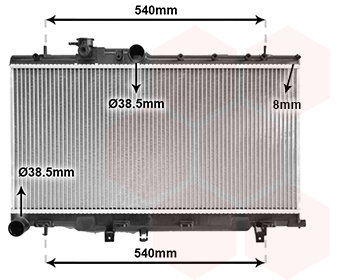 VAN WEZEL chladič, chladenie motora 51002050