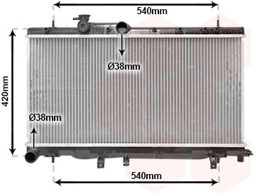 VAN WEZEL chladič, chladenie motora 51002052