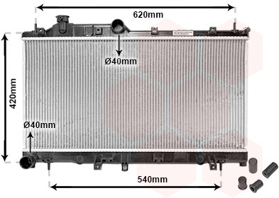 VAN WEZEL chladič, chladenie motora 51002065