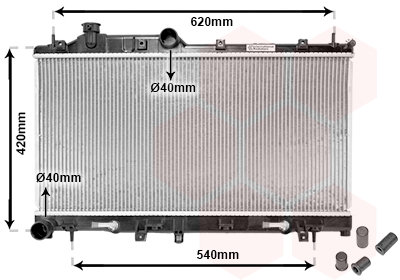 VAN WEZEL chladič, chladenie motora 51002066