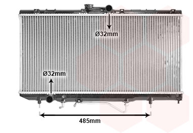 VAN WEZEL chladič, chladenie motora 53002146