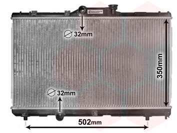 VAN WEZEL chladič, chladenie motora 53002147