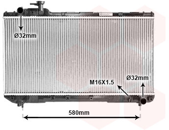 VAN WEZEL chladič, chladenie motora 53002219
