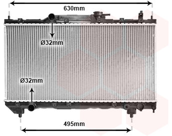 VAN WEZEL chladič, chladenie motora 53002237