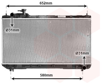 VAN WEZEL chladič, chladenie motora 53002297