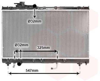 VAN WEZEL chladič, chladenie motora 53002350