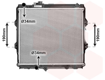 VAN WEZEL chladič, chladenie motora 53002492