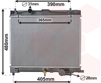 VAN WEZEL chladič, chladenie motora 53002716