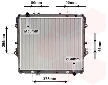 VAN WEZEL chladič, chladenie motora 54002757