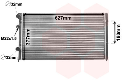 VAN WEZEL chladič, chladenie motora 58002027
