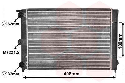 VAN WEZEL chladič, chladenie motora 58002039