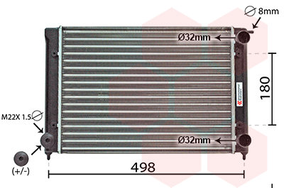 VAN WEZEL chladič, chladenie motora 58002040