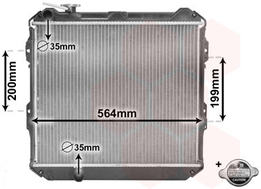 VAN WEZEL chladič, chladenie motora 58002088