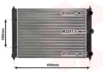 VAN WEZEL chladič, chladenie motora 58002092