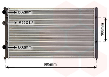 VAN WEZEL chladič, chladenie motora 58002115