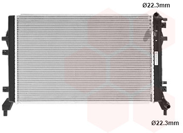 VAN WEZEL chladič, chladenie motora 58002326