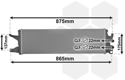 VAN WEZEL chladič, chladenie motora 58012722