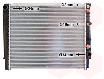 VAN WEZEL chladič, chladenie motora 59002062