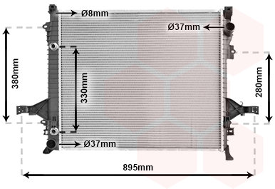 VAN WEZEL chladič, chladenie motora 59002133