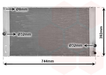 VAN WEZEL chladič, chladenie motora 59002141