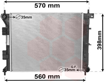 VAN WEZEL chladič, chladenie motora 82002338