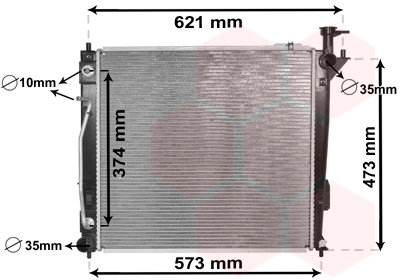 VAN WEZEL chladič, chladenie motora 82002339