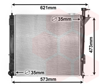 VAN WEZEL chladič, chladenie motora 82002346