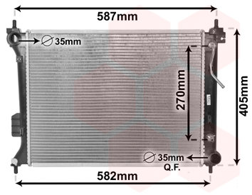 VAN WEZEL chladič, chladenie motora 82002428