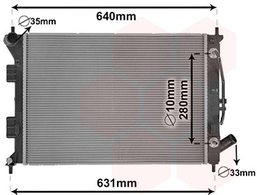 VAN WEZEL chladič, chladenie motora 82002436