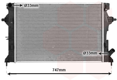 VAN WEZEL chladič, chladenie motora 82002595
